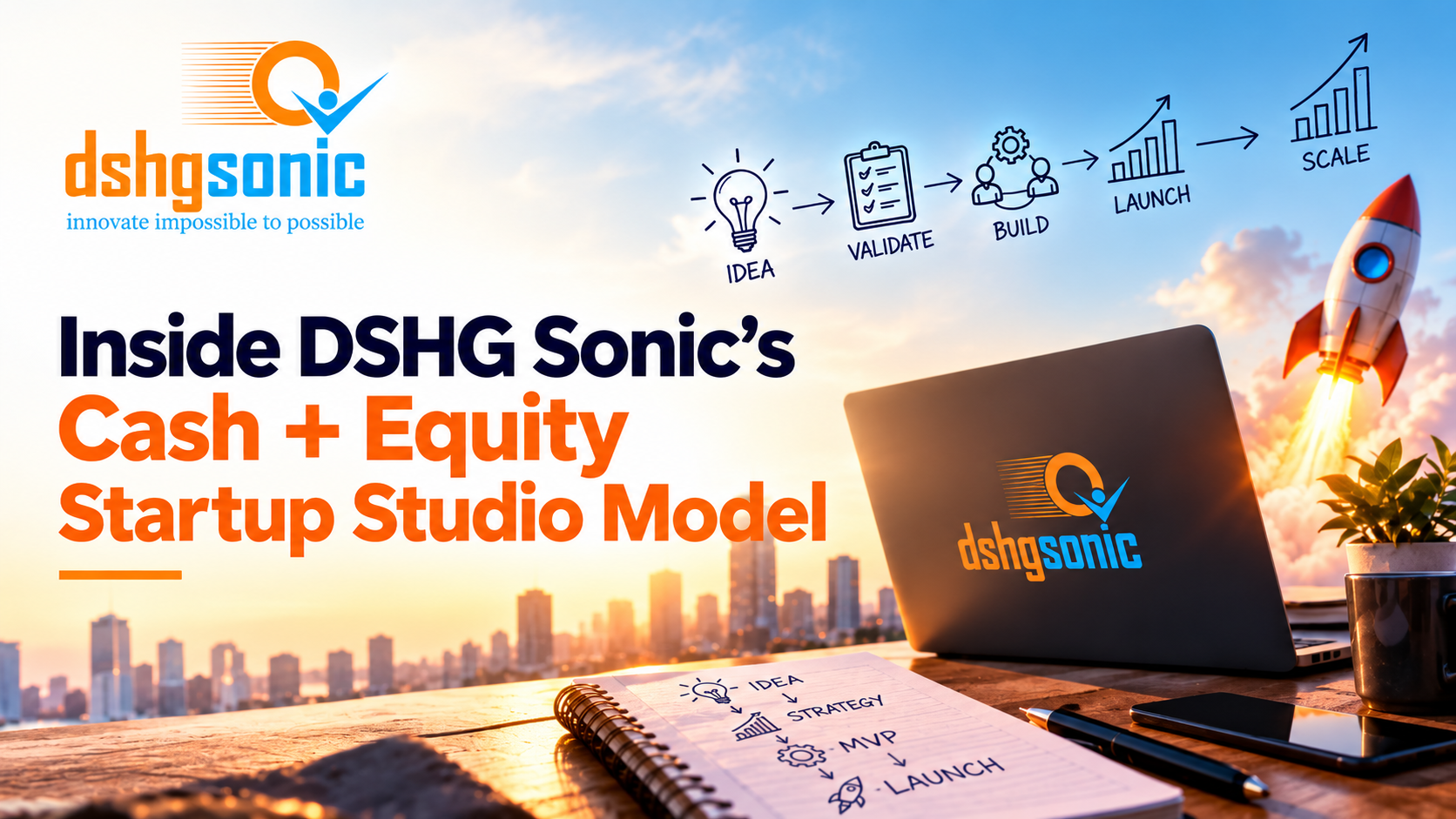 Inside DSHG Sonic's Cash + Equity Startup Studio Model